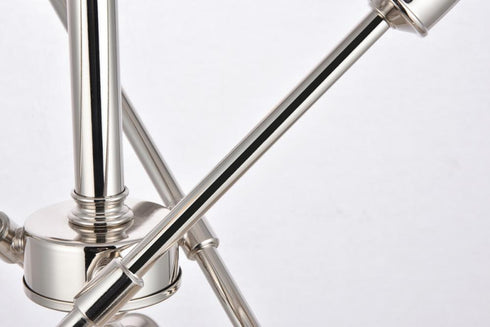 Elegant Lighting Axel 6 Lights polished Nickel Pendant Model: LD8016D18PN