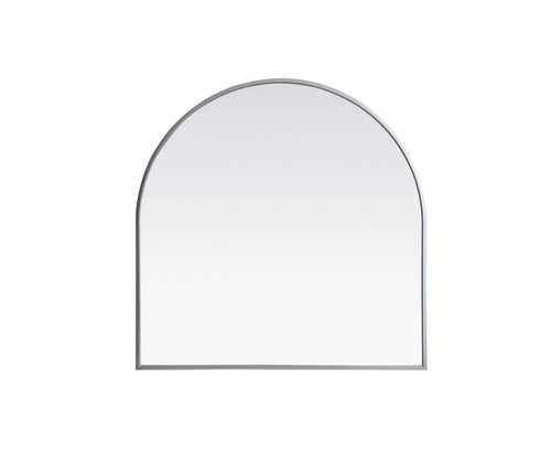 Elegant Lighting Ayra Metal Frame Arch Mirror 33x42 Inch in Black Model: MR1A3342BLK