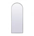 Elegant Lighting Ayra Metal Frame Arch Mirror 33x42 Inch in Black Model: MR1A3342BLK
