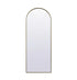 Elegant Lighting Ayra Metal Frame Arch Mirror 33x42 Inch in Black Model: MR1A3342BLK