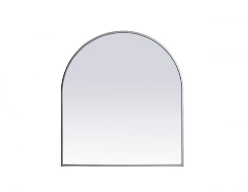 Elegant Lighting Ayra Metal Frame Arch Mirror 33x42 Inch in Black Model: MR1A3342BLK