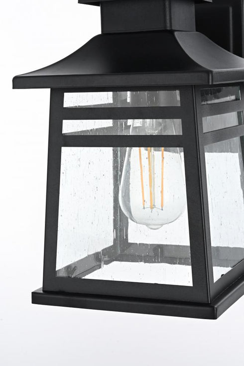 Elegant Lighting Bambrey 7 inch Outdoor Pendant in Black Model: OD352W12BK