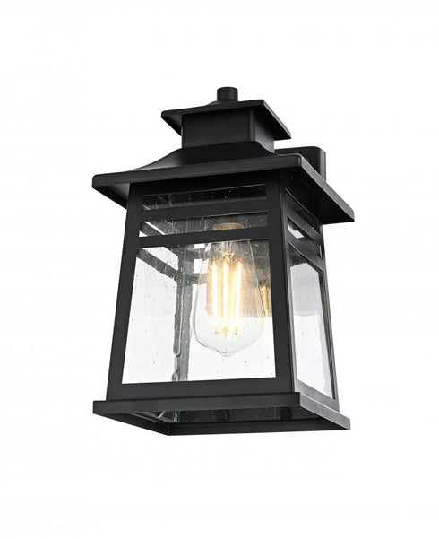 Elegant Lighting Bambrey 7 inch Outdoor Pendant in Black Model: OD352W12BK