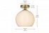 Elegant Lighting Baxter 10 inch Flush Mount Frosted White Shade in Satin Gold in Satin Gold and Frosted White Finish Model: LD2211SG