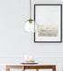 Elegant Lighting Baxter 10 inch Pendant Clear Shade in Satin Gold in Satin Gold and Clear Finish Model: LD2212SG