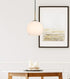 Elegant Lighting Baxter 10 inch Pendant Frosted White Shade in Satin Gold in Satin Gold and Frosted White Finish Model: LD2213SG