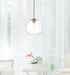 Elegant Lighting Baxter 12 inch Pendant Clear Shade in Satin Gold in Satin Gold and Clear Finish Model: LD2224SG