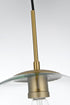 Elegant Lighting Baxter 14 inch Pendant Clear Shade in Satin Gold in Satin Gold and Clear Finish Model: LD2216SG