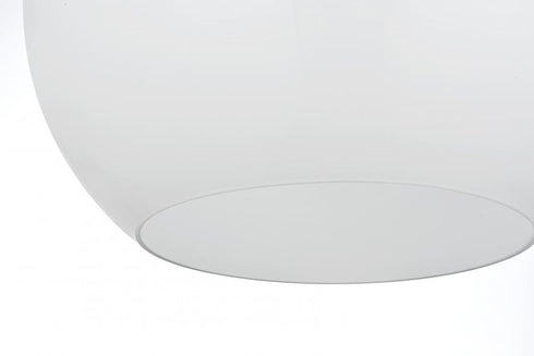 Elegant Lighting Baxter 14 inch Pendant Frosted White Shade in Satin Gold in Satin Gold and Frosted White Finish Model: LD2217SG