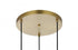 Elegant Lighting Baxter 20 inch Pendant Clear Shade in Satin Gold in Satin Gold and Clear Finish Model: LD2214SG