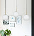 Elegant Lighting Baxter 36 inch Pendant Frosted White Shade in Satin Gold in Satin Gold and Frosted White Finish Model: LD2237SG