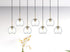 Elegant Lighting Baxter 54 inch Pendant Clear Shade in Satin Gold in Satin Gold and Clear Finish Model: LD2230SG