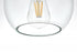 Elegant Lighting Baxter 8 inch Flush Mount Clear Shade in Satin Gold in Satin Gold and Clear Finish Model: LD2204SG