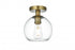 Elegant Lighting Baxter 8 inch Flush Mount Clear Shade in Satin Gold in Satin Gold and Clear Finish Model: LD2204SG