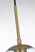 Elegant Lighting Baxter 8 inch Pendant Clear Shade in Satin Gold in Satin Gold and Clear Finish Model: LD2206SG