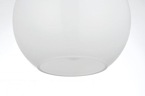 Elegant Lighting Baxter 8 inch Pendant Frosted White Shade in Satin Gold in Satin Gold and Frosted White Finish Model: LD2207SG