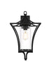Elegant Lighting Belgrade 1 Light Wall sconce W12 Inch E13 Inch H21 Inch L1 in Black (1Box) Model: OD311W21BK
