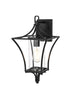 Elegant Lighting Belgrade 1 Light Wall sconce W9.5 Inch E10.5 Inch H18.5 Inch L1 in Black (1Box) Model: OD311W19BK