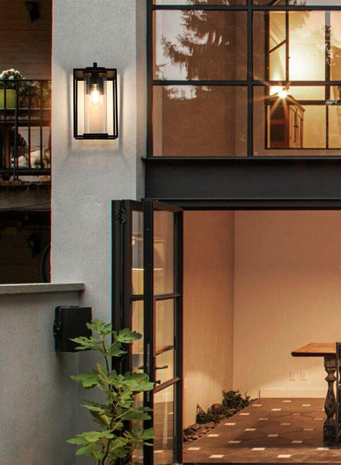 Elegant Lighting Belgrade 1 Light Wall sconce W9.5 Inch E10.5 Inch H18.5 Inch L1 in Black (1Box) Model: OD311W19BK