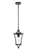 Elegant Lighting Belgrade 7 inch Outdoor Pendant in Black Model: OD311H15BK