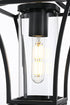 Elegant Lighting Belgrade 7 inch Outdoor Pendant in Black Model: OD311H15BK
