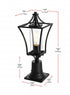 Elegant Lighting Belgrade 7 inch Outdoor Pendant in Black Model: OD311P19BK