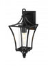 Elegant Lighting Belgrade 7 inch Outdoor Pendant in Black Model: OD311W16BK