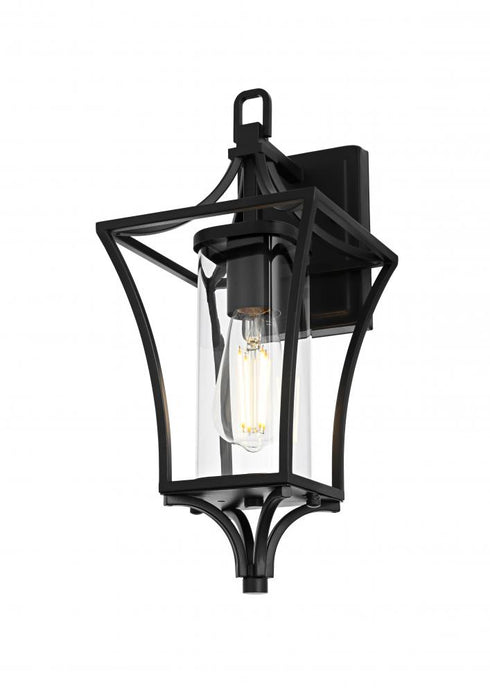 Elegant Lighting Belgrade 7 inch Outdoor Pendant in Black Model: OD311W16BK