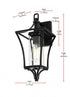 Elegant Lighting Belgrade 7 inch Outdoor Pendant in Black Model: OD311W16BK