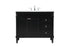 Elegant Lighting Bennett 42 Inch Single Bathroom Vanity in Black Model: VF31842BK