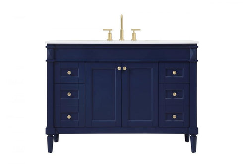 Elegant Lighting Bennett 48 Inch Single Bathroom Vanity in Black Model: VF31848BK