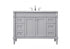Elegant Lighting Bennett 48 Inch Single Bathroom Vanity in Black Model: VF31848BK