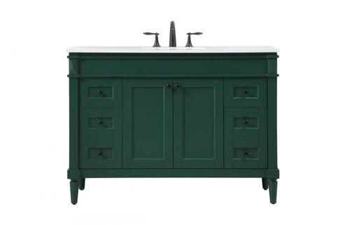 Elegant Lighting Bennett 48 Inch Single Bathroom Vanity in Black Model: VF31848BK