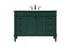 Elegant Lighting Bennett 48 Inch Single Bathroom Vanity in Black Model: VF31848BK