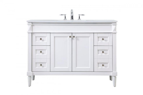 Elegant Lighting Bennett 48 Inch Single Bathroom Vanity in Black Model: VF31848BK