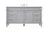Elegant Lighting Bennett 60 Inch Single Bathroom Vanity in Black Model: VF31860BK