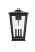 Elegant Lighting Berks 3 Light Wall sconce W12.5 Inch E11 Inch H22 Inch L3 in Black (1Box) Model: OD333W22BK
