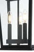 Elegant Lighting Berks 7 inch Outdoor Pendant in Black Model: OD333H16BK