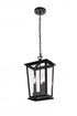 Elegant Lighting Berks 7 inch Outdoor Pendant in Black Model: OD333H16BK