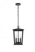 Elegant Lighting Berks 7 inch Outdoor Pendant in Black Model: OD333H16BK