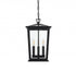 Elegant Lighting Berks 7 inch Outdoor Pendant in Black Model: OD333H16BK