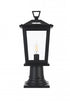 Elegant Lighting Berks 7 inch Outdoor Pendant in Black Model: OD333P17BK