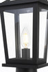 Elegant Lighting Berks 7 inch Outdoor Pendant in Black Model: OD333P17BK
