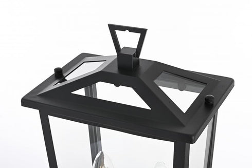 Elegant Lighting Berks 7 inch Outdoor Pendant in Black Model: OD333P20BK
