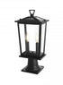 Elegant Lighting Berks 7 inch Outdoor Pendant in Black Model: OD333P20BK