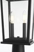 Elegant Lighting Berks 7 inch Outdoor Pendant in Black Model: OD333P20BK