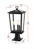 Elegant Lighting Berks 7 inch Outdoor Pendant in Black Model: OD333P21BK