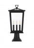 Elegant Lighting Berks 7 inch Outdoor Pendant in Black Model: OD333P21BK