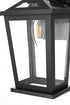 Elegant Lighting Berks 7 inch Outdoor Pendant in Black Model: OD333W12BK