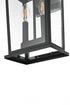 Elegant Lighting Berks 7 inch Outdoor Pendant in Black Model: OD333W15BK